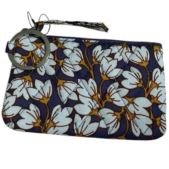 Vera Bradley Zip ID Case in PawPaw Flowers - Picture 2 of 4